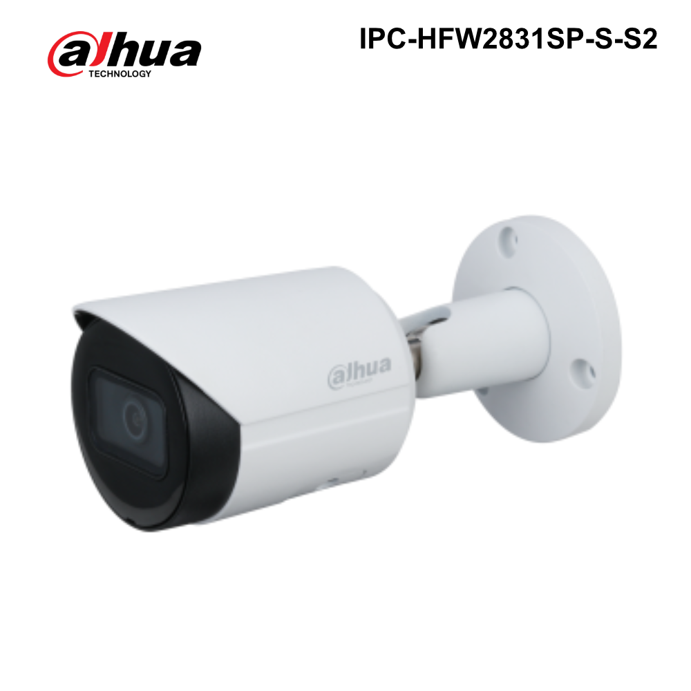 IPC-HFW2831SP-S-S2 - Dahua - 8MP Lite IR Fixed-focal Bullet Network Camera