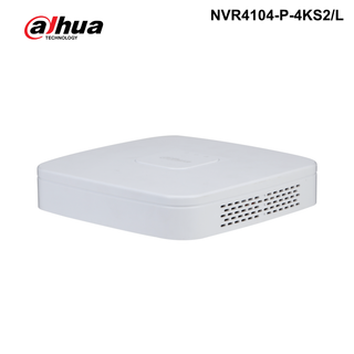 NVR4104-P-4KS2/L - Dahua - 4 Channel Smart 1U 1HDD 4PoE Network Video Recorder