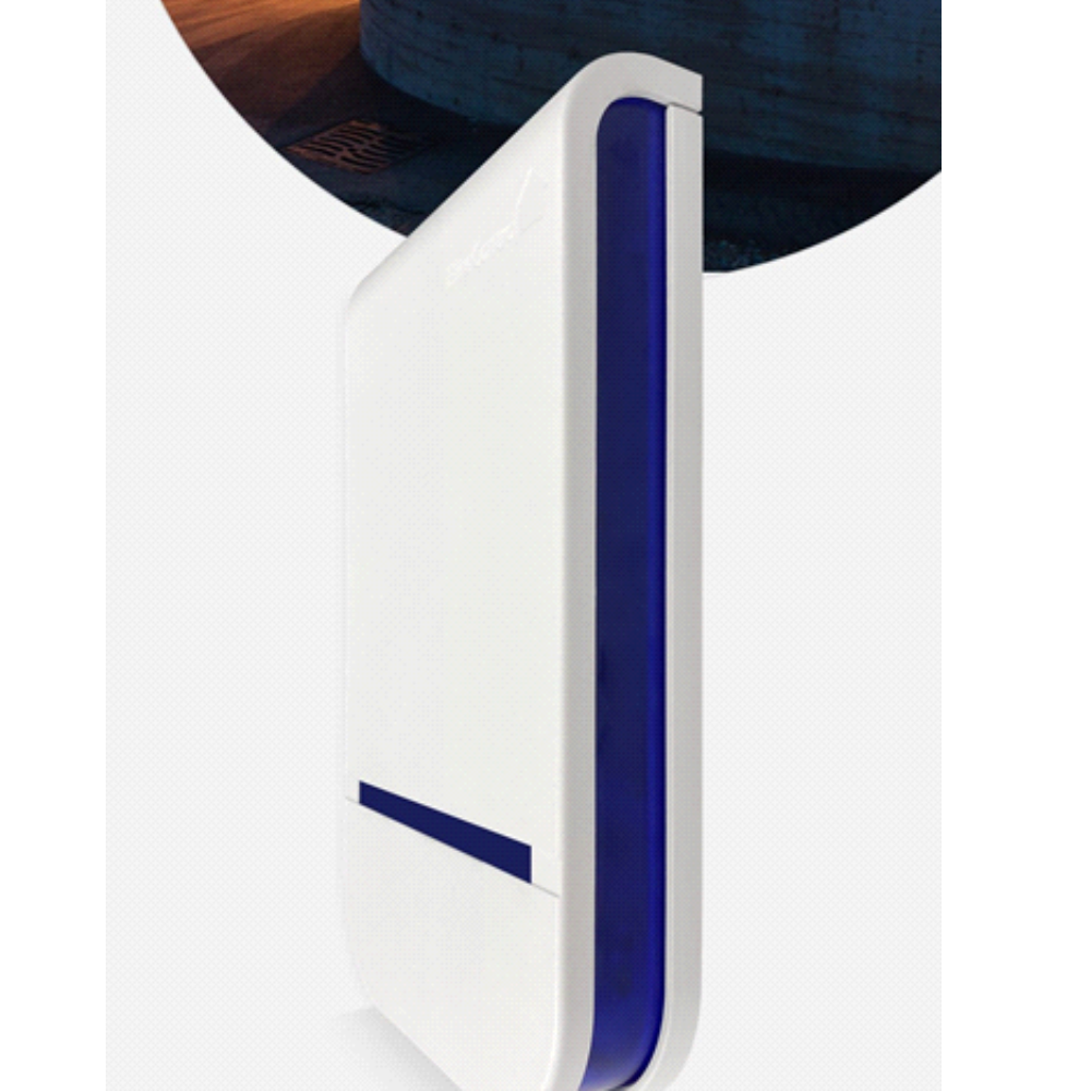 EC-Siren - White External Alarm Siren with Blue LED - 0