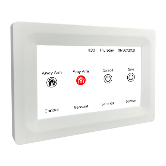 EC-TOUCH W - 5" Touch Keypad in White