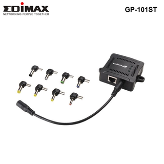 GP-101ST - Edimax Gigabit PoE+ Splitter. Adjustable output power 5, 9,12VDC