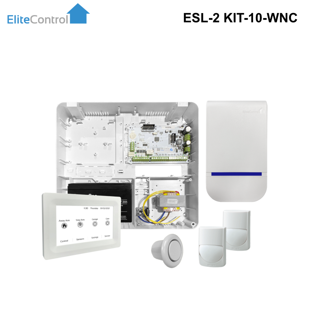 ESL-2 KIT-10-WNC - EliteControl Security Alarm Kit  (includes ESL-2 Base Kit & EC-TOUCH W)