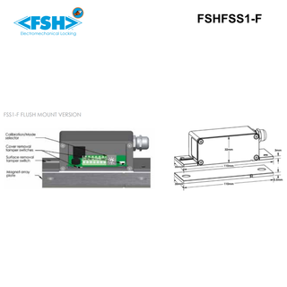 FSHFSS1-F - FSH - Flush Mount High Security Door Monitoring Sensor