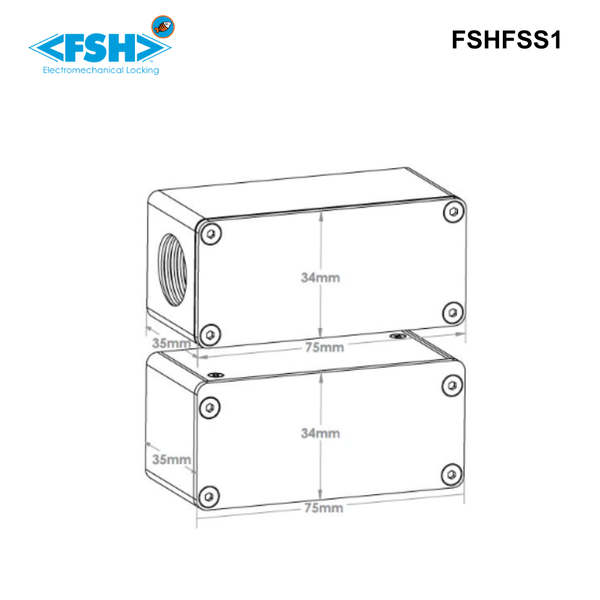 FSHFSS1-S - FSH - Surface Mount High Security Door Monitoring Sensor