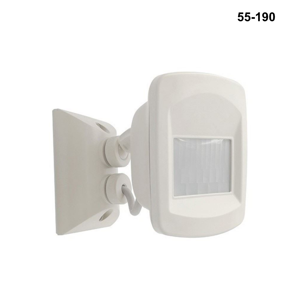 HW55-191 - Surface Mount Outdoor Standalone IP65 Infrared Sensor - Black or White - 0