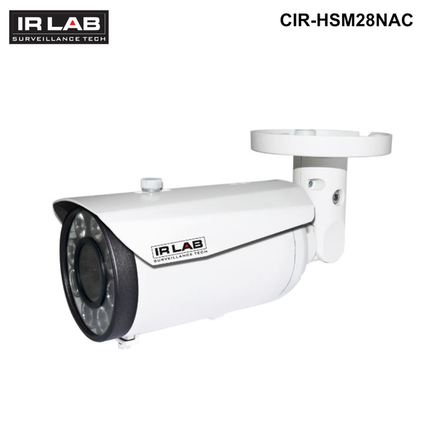CIR-HSM28NAC - IR Lab - 3MP IP IR Bullet Camera, 1/3" H.264, 6-50mm, PoE