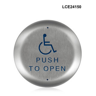LCE24150 - Wheelchair Logo Push Plate Actuator - Request Exit Button