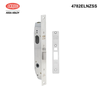 4782ELNZSS - Lockwood 12-24VDC Electric Mortice Primary Lock both Face Plates 25.4mm Backset