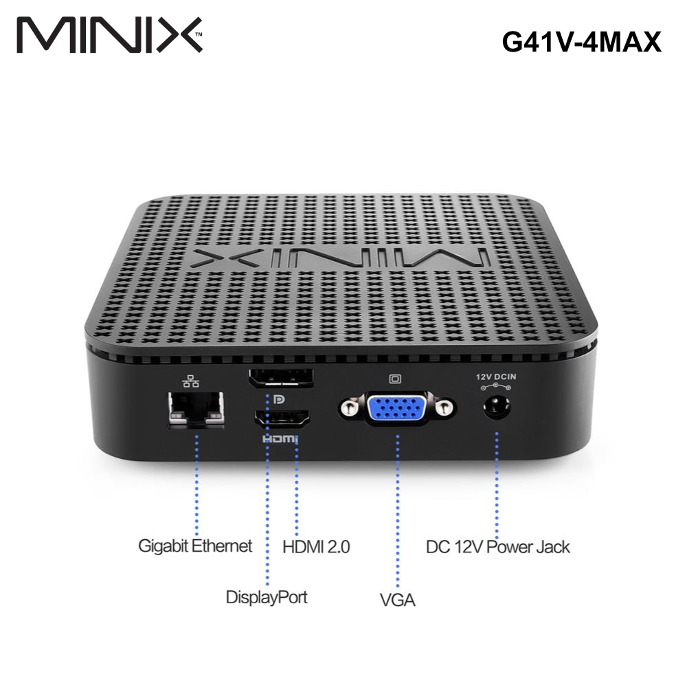 G41V-4MAX - MINIX NEO Windows 10 PRO Fanless Mini PC with NEO M2 Remote