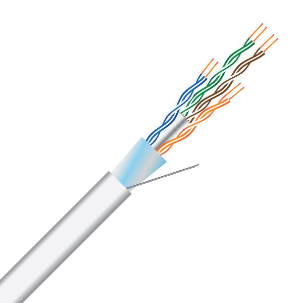 cat6, ftp, shielded, internal, network cable (msec c64pftp white) 