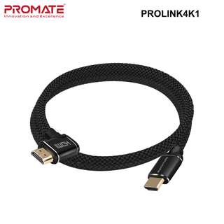 PROLINK4K1 - Promate 4K HDMI Right Angle Cable. 24K Gold Plated. High-Speed - 1.5, 3 or 5m