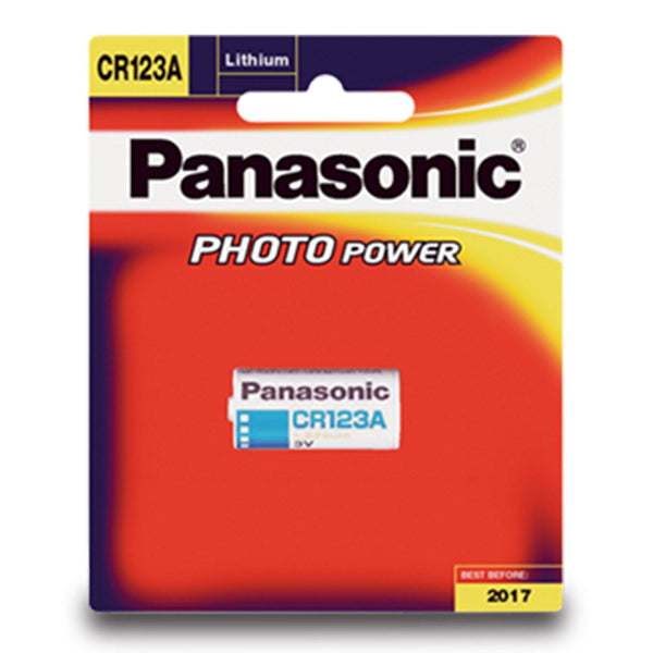 CR-123AW - Panasonic Camera Lithium 3V Battery 1 Battery per Card
