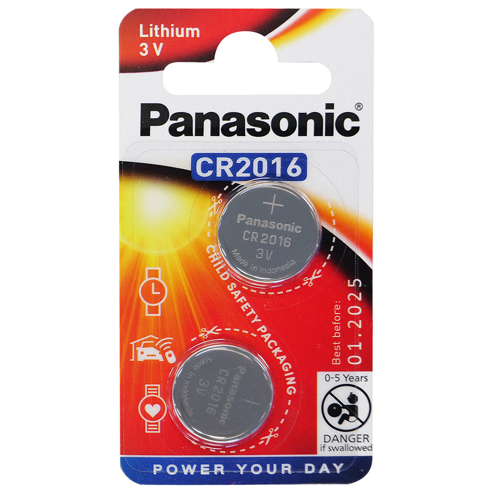 CR-2016PG-2B - Panasonic 3V Battery Lithium Coin Button Cell 2016 - 2pk