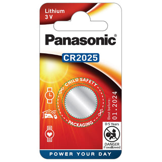 CR-2025PG-1B - Panasonic 3V Battery Lithium Coin Button Cell 2025 1pk