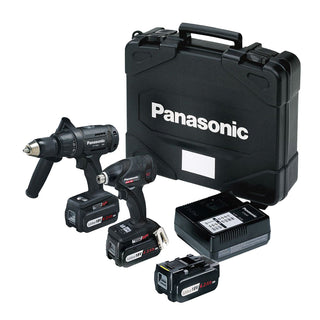 EYC217LJ2G57 - Panasonic Cordless 18v Hammer Drill & Impact Driver Combo Kit