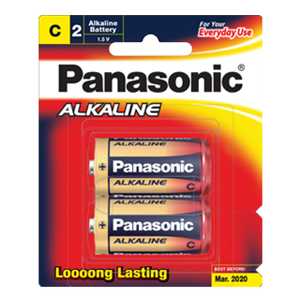 LR14T/2B - Panasonic Alkaline C Battery 2 Batteries per Blister Pack