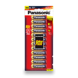 LR6T/12B - Panasonic Alkaline AA Battery 12 Batteries per Blister Pack