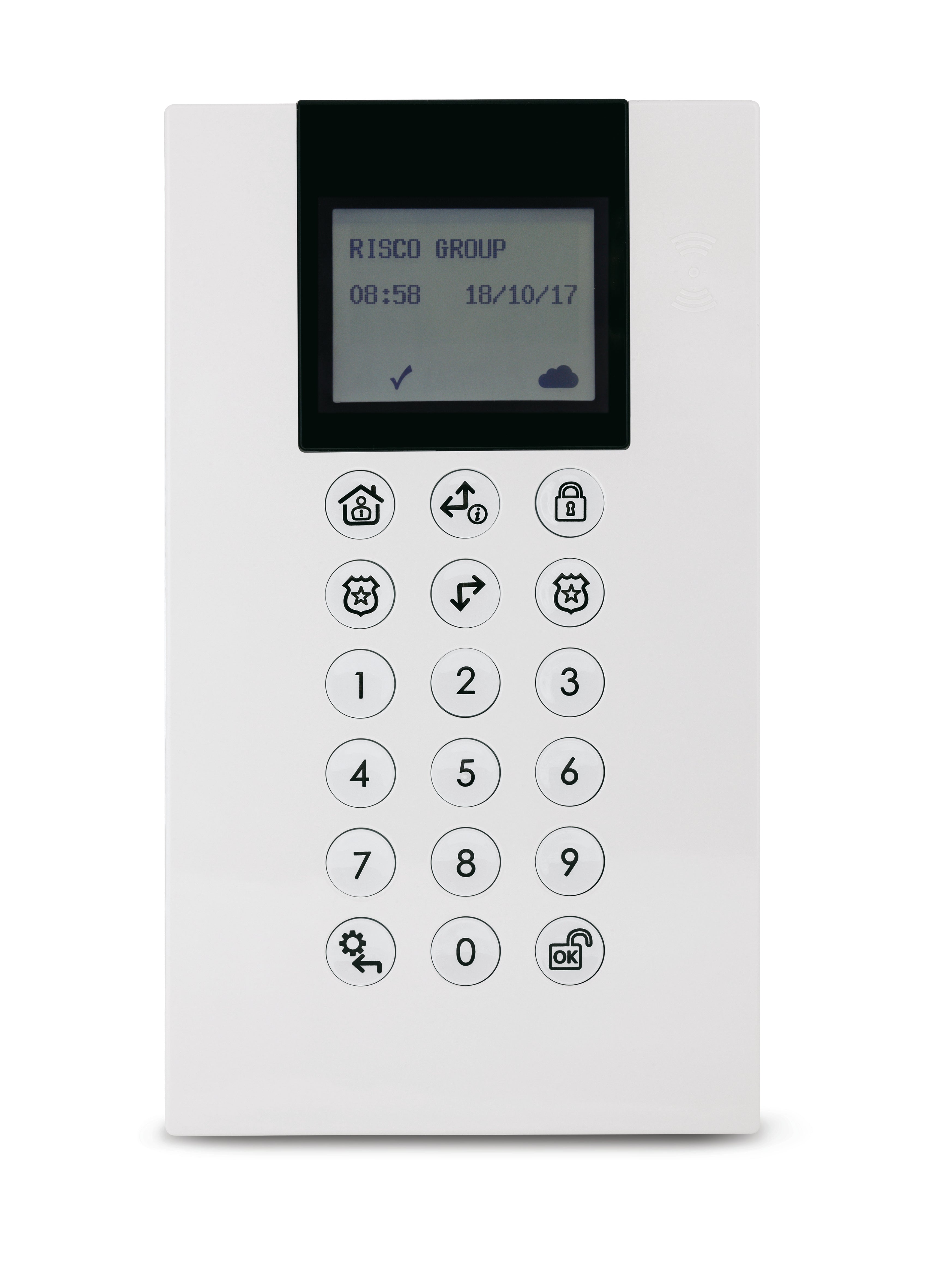 RP432KP0200A - Risco - White LCD Panda (wired) Keypad - 0