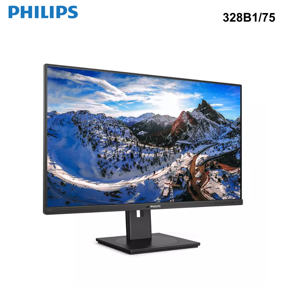 328B1/75 - Philips 32" 4K UHD Business Monitor - 3840X2160 - Height & Pivot Adjustable - 0