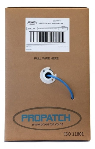 Propatch 305M Cat6 Blue UTP Solid Cable 23 AWG - Colour Options