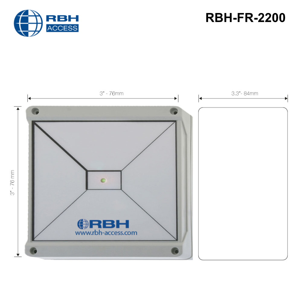 RBH-FR-2200 - RBH Wireless Receiver with 2 independent Wiegand outputs up to 30m - 0