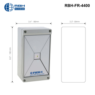 RBH-FR-4400 - RBH Wireless Receiver with 4 independent Wiegand outputs up to 60m