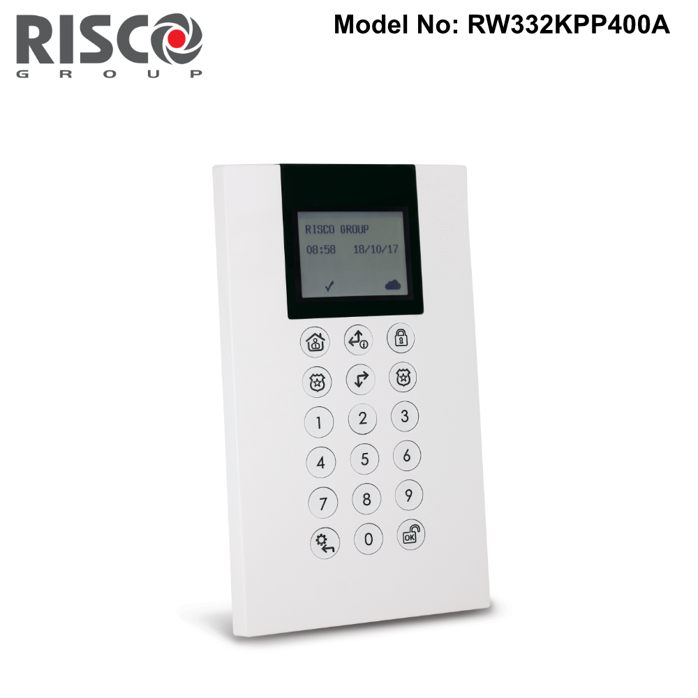 RAKA4W-Kit3 - Risco Agility 4 Kit - WiFi Control Panel, Panda Keypad, 2x eyeWave PIRCAM, PSU - 0
