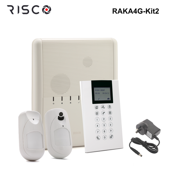 RAKA4G-Kit2 - Risco Agility 4 Kit - GSM Control Panel, Panda Keypad, 1x iWave Detector, 1x eyeWave PIRCAM, PSU