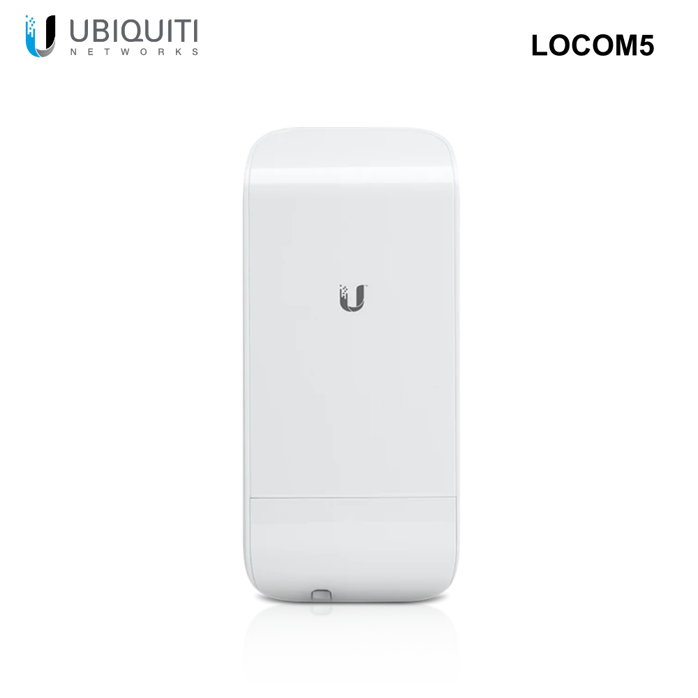 LOCOM5 - Ubiquiti Ubiquiti NanoStation locoM5 IEEE 802.11n 150 Mbit/s Wireless Bridge - 15 km - 0