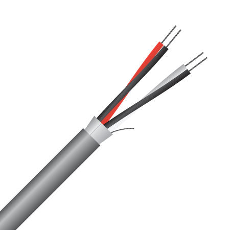2 pair, 0.22mm², shielded, rs232 data cable (mas2pos24) 