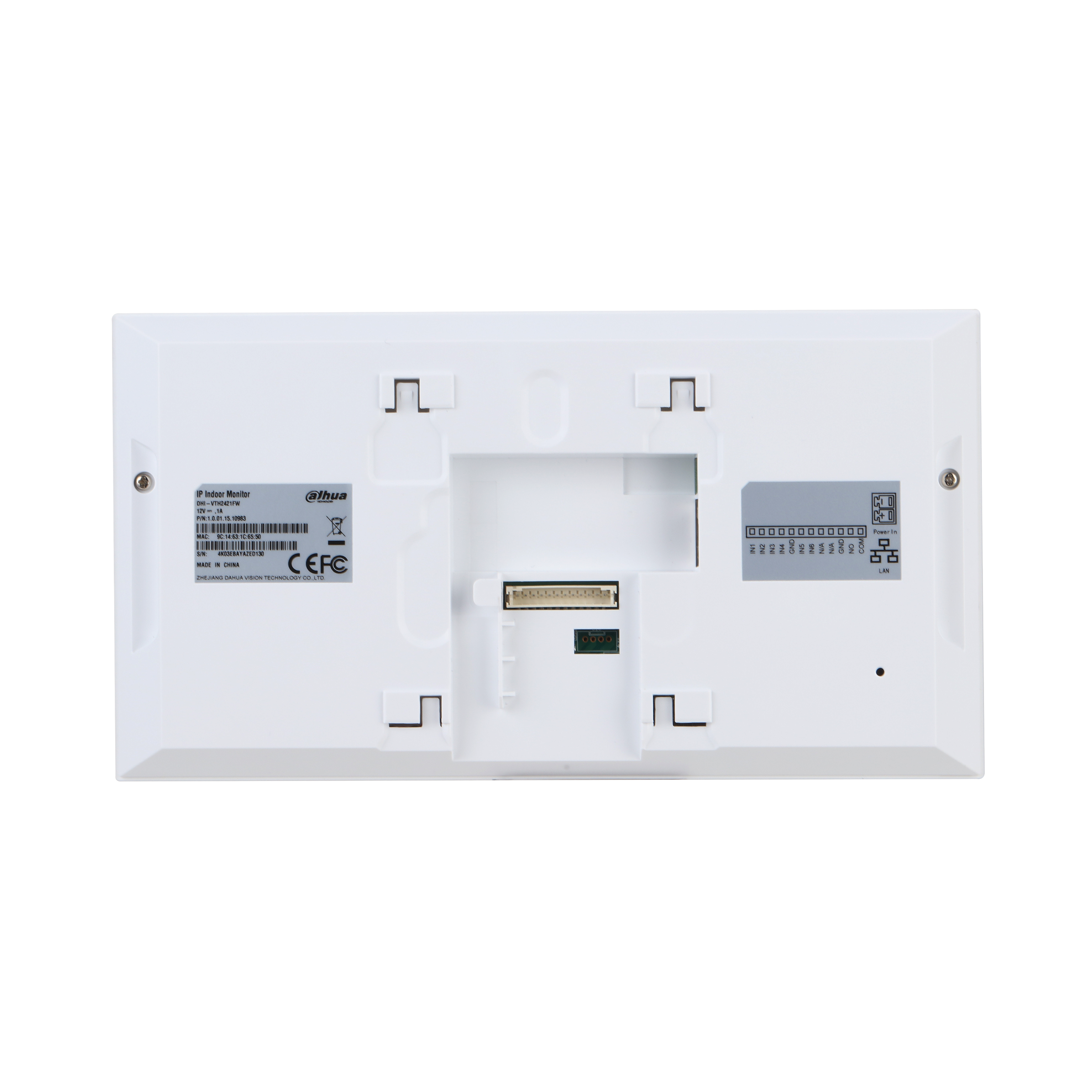 DHI-VTH2421FB-P - Dahua - IP Intercom Kit, Door Station, 7" Monitor, Switch, Flush Mount