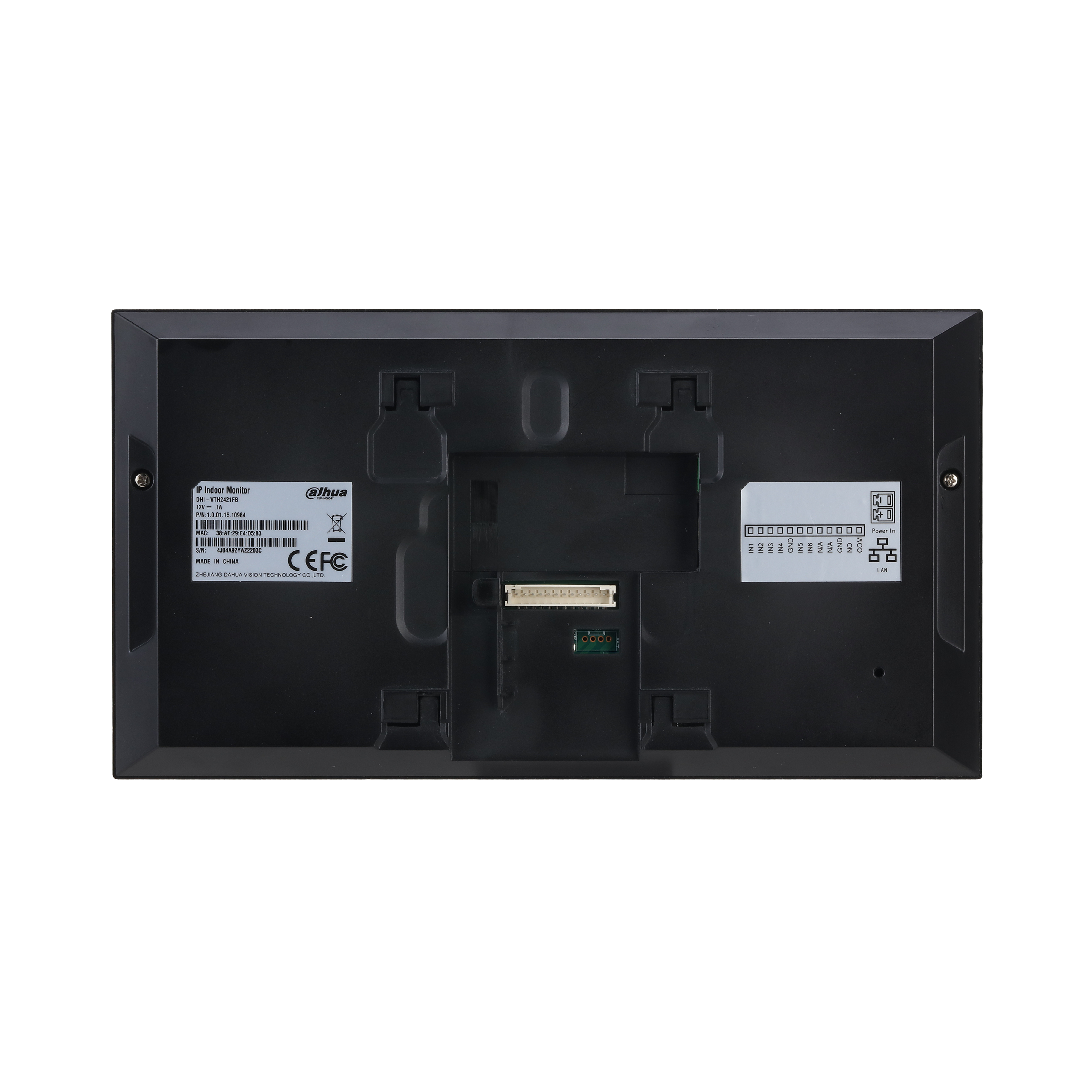 DHI-VTH2421FB-P - Dahua - IP Intercom Kit, Door Station, 7" Monitor, Switch, Flush Mount