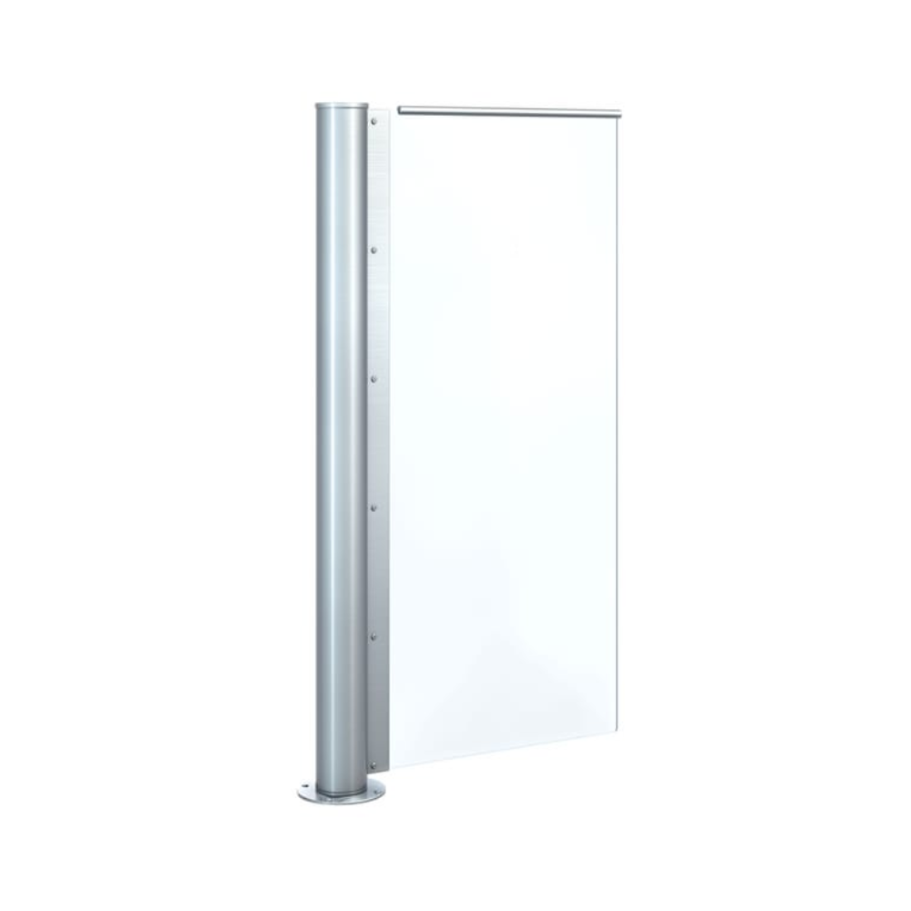 HSD-E06 - dormakaba Full Height Stainless Steel Glass Panel Swing Gate