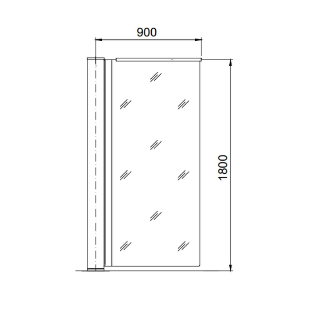 HSD-E06 - dormakaba Full Height Stainless Steel Glass Panel Swing Gate - 0