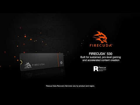 Firecuda - Seagate 530 SSD, M.2, NVMe 500GB to 4TB, Heatsink, 7000 R/3000 W Mbs, Playstation5 SSD-3