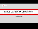 HTI-UC380H - Dahua Webcam UHD 4K 25/30 fps Auto Focus USB3.0 Built In Mic, E PTZ, WDR Low Light
