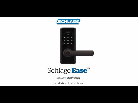 SREEAS2C5BL Ease™ S2 - Schlage - Smart Entry Lock-4