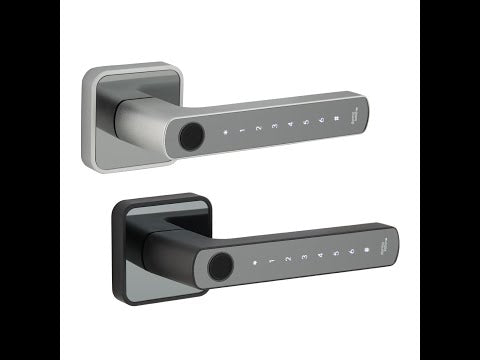 ROSE - Dormakaba Standalone Biometric Digital Lever - Black or Silver-5