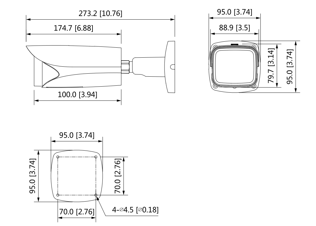 IPC-HFW5241EP-Z12E Dimensions