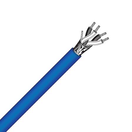 2 pair, 0.5mm², cs, blue, instrumentation cable (mas5002cs blue) 