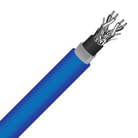 2 pair, 0.5mm², escs, swa, blue, instrumentation cable (mas5002escsswa blue) 