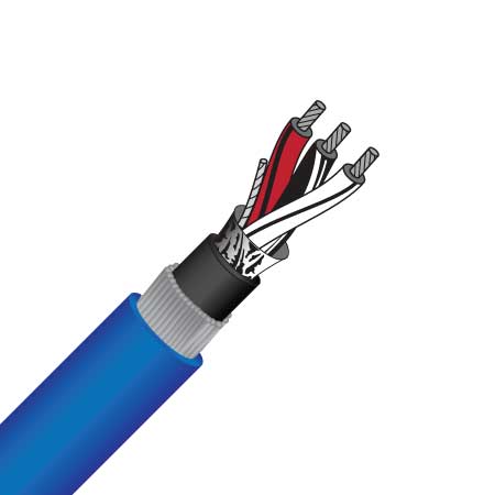 1 triple, 1.5mm², es, swa, blue, instrumentation cable (mas5103esswa blue) 
