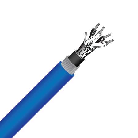 2 pair, 0.5mm², cs, swa, blue, instrumentation cable (mas5002csswa blue) 