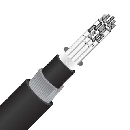 12 core, 2.5mm², swa, 0.6/1kv, control cable (mascc112/2.5swa) 