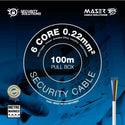 MSEC 6072TCW - 6 Core, 0.22mm², 100% Copper, Tinned, Security Cable - 100 or 300m