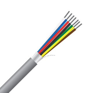 7 core, 0.44mm (14/0.2), tinned copper, screened, aca3166 security cable (msec 7142scr tcw) 