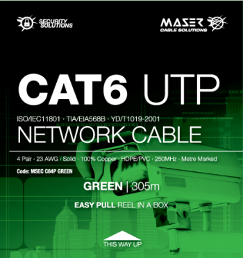 MSEC-C64P-GREEN - Maser Cat6, UTP, Green, Network Cable - 0