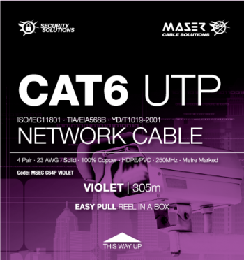 MSEC-C64P-VIOLET - Maser Cat6, UTP, Violet, Network Cable - 0