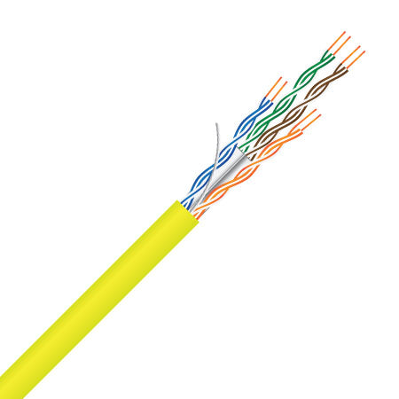 cat6, utp, yellow, network cable (msec c64p yellow) 