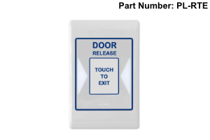 Proximity Egress Button for Access Control applications - Request To Exit